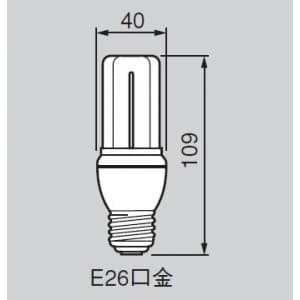 【生産完了品】電球形蛍光灯 《ネオボールZ》 電球60Wタイプ(D形) 3波長形電球色 E26口金 EFD15EL13Z