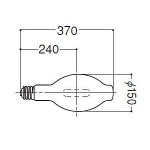 岩崎電気 【生産完了品】【受注生産品】アイ セルフバラスト水銀ランプ 透明形 750W BH100V750W