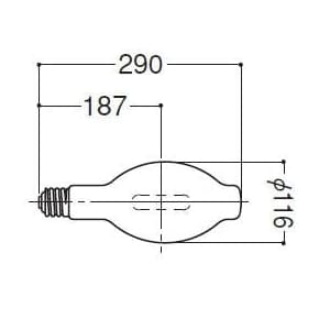 【生産完了品】アイ セルフバラスト水銀ランプ 蛍光形 500W BHF100/110V500W