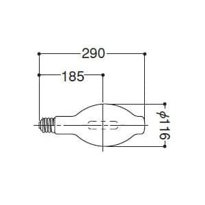 岩崎電気 【生産完了品】アイ水銀ランプ 透明形 300W H300