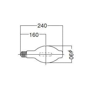 岩崎電気 【生産完了品】アイ水銀ランプ 蛍光形 200W HF200XW