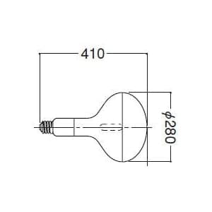 岩崎電気 アイ水銀ランプ 透明反射形 700W HR700N