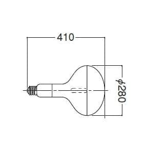 岩崎電気 アイ水銀ランプ 透明反射形 1000W HR1000N