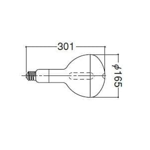 【生産完了品】アイ水銀ランプ 蛍光反射形 300W HRF300X