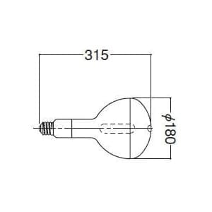 岩崎電気 【生産完了品】アイ水銀ランプ 蛍光反射形 400W HRF400X