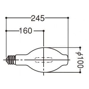 岩崎電気 【生産完了品】5波長域メタルハライドランプ UVカットタイプ 250W M250LSHUUVC