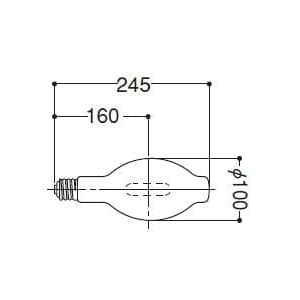 岩崎電気 【生産完了品】メタルハライドランプ 250W M250LSH2BUP