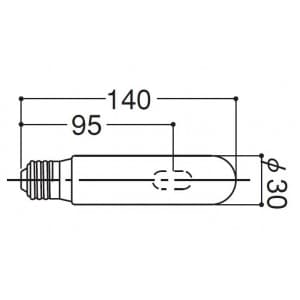 岩崎電気 【生産完了品】メタルハライドランプ 150W MT150CENRST30