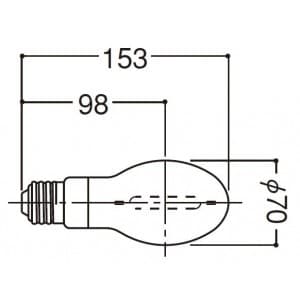 NH70FN (岩崎電気)｜NH〜｜水銀灯・メタハラ・ナトリウムランプ｜電材