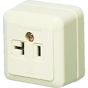 パナソニック 15A・20A兼用角型コンセント 20A 125V 適用電線:φ1.6、φ2 15A・20A兼用角型コンセント 20A 125V 適用電線:Φ1.6、Φ2 WK1821