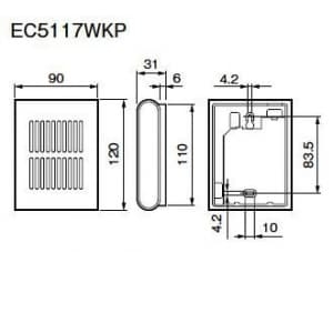 パナソニック メロディサイン ホワイト EC5117WKP