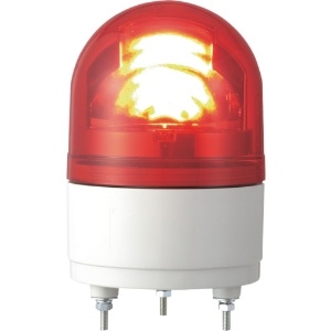 パトライト 【生産完了品】LED超小型回転灯 《パトライト》 定格電圧DC24V φ100mm 赤 RHE-24-R