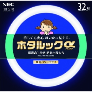 NEC 【生産完了品】残光・3波長形蛍光ランプ 30形 ホタルックα FRESH色(3波長形昼光色) FCL30EDF/28-SHG-A