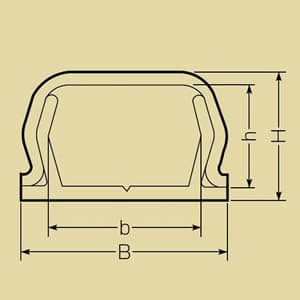 未来工業 プラモール VVFケーブル用モール 1号 茶 プラモール(VVFケーブル用モール) 1号 茶 1M PML-1B 画像2