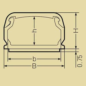 未来工業 【お買い得品 10本セット】Eモール テープ付 全長1m 0号 カベ白 【お買い得品 10本セット】Eモール テープ付 全長1m 0号 カベ白 EML-0WT_set 画像4