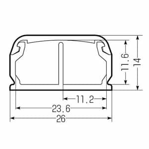 未来工業 【ケース販売特価 10本セット】Eモール 中仕切付 全長1m 3号 ベージュ 【ケース販売特価 10本セット】Eモール 中仕切付 全長1m 3号 ベージュ EMLM-3J_set 画像4