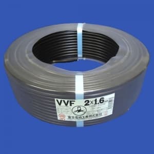 電線　VVF１.６mm×3C　Fケーブル 1巻 帯付（100m)　赤白黒