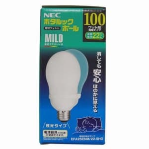 NEC 【生産完了品】【ケース販売特価 10個セット】残光機能付 電球形蛍光ランプ 《ホタルックボール》 A形 100Wタイプ ホタルックMILD色(昼白色) 口金E26 EFA25ENM22SHG_set