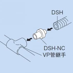 因幡電工 本体カフスφ20 DSH-20N用パーツ VP管継手用 本体カフスφ20 (DSH-20N用パーツ) VP管継手用 DSH-20NC 画像3