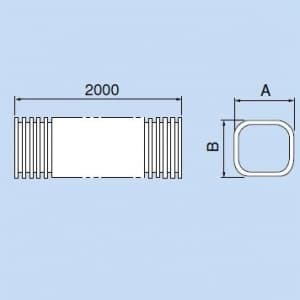 因幡電工 スリムダクトSD フリーコーナー2m フリーカットタイプ 自在継手 77タイプ ブラウン スリムダクトSD フリーコーナー2m(フリーカットタイプ) 自在継手 77タイプ ブラウン SF-77-2000-B 画像3