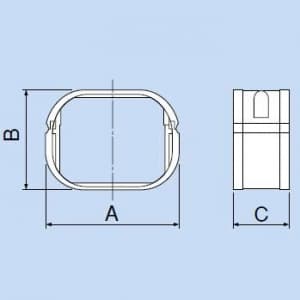 因幡電工 スリムダクトSD フリーコーナージョイント SF用直線継手 66タイプ ブラウン スリムダクトSD フリーコーナージョイント SF用直線継手 66タイプ ブラウン SFJ-66-B 画像3