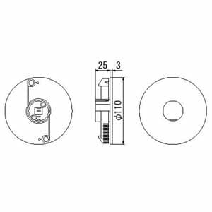 因幡電工 ホールキャップ 設備機器配管用貫通穴ふさぎ φ60〜φ100まで対応できるフリーサイズ ホールキャップ 設備機器配管用貫通穴ふさぎ φ60〜φ100まで対応できるフリーサイズ AF-610-I 画像4