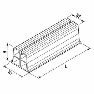 因幡電工 【限定特価】エアコン据付台 プラロック 400系 アイボリー エアコン据付台 プラロック 400系 アイボリー PR-401-I 画像2