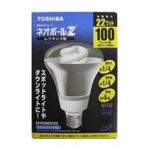 東芝 【生産完了品】【ケース販売特価 10個セット】電球形蛍光灯 《ネオボールZ》 レフランプ100Wタイプ(R形) 3波長形昼光色 E26口金 【受注生産品】 EFR25ED22_set