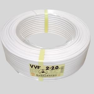 富士電線 VVF2.0×2C×100m  2巻