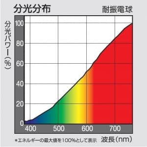 パナソニック 耐震電球 220V用 40形 E26口金 55ミリ径 クリア 耐震電球 220V用 40形 E26口金 55ミリ径 クリア RC220V40WCD 画像3