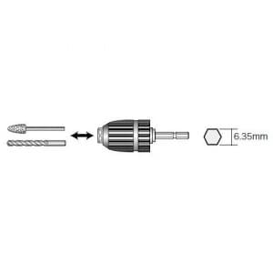 ジェフコム 充電ドリルチャック(キーレスタイプ) チャック許容範囲(口径):1.0〜10mm 充電ドリルチャック(キーレスタイプ) チャック許容範囲(口径):1.0〜10mm CHK-100 画像2