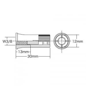 ジェフコム ビルディングアンカー ショートタイプ 3/8×30mm 50本入 ビルディングアンカー ショートタイプ 3/8×30mm 50本入 HT-030 画像2