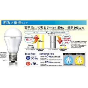 東芝 【生産完了品】【ケース販売特価 10個セット】LED電球 E-CORE[イー・コア] ミニクリプトン形 明るさ重視タイプ 25W相当 全光束410lm 電球色 E17口金  LDA5L-E17_set 画像2