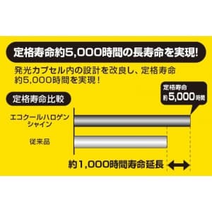 ヤザワ 【在庫限り】UVカット機能付 ハロゲン電球 《エコクールハロゲン》 12V 75W形 狭角 GU5.3口金  JR12V45WUVNK5HA2A 画像3