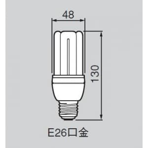 【生産完了品】電球形蛍光灯 《ネオボールZ》 電球100Wタイプ(D形) 3波長形昼白色 E26口金 EFD21EN