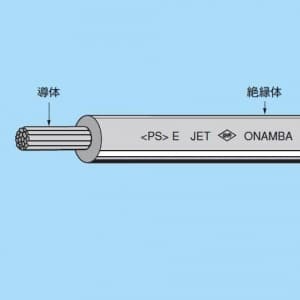 オーナンバ 【生産完了品】単心ビニルコード 0.75&#13215; 200m巻 灰  VSF0.75SQ×200mハイ