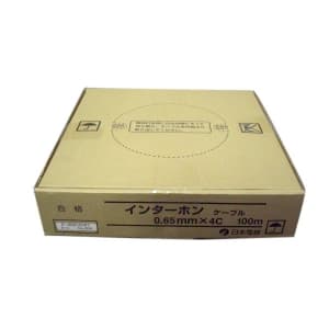 日本電線工業 インターホンケーブル 0.65mm 4心 100m巻き インターホンケーブル065×4C×100m