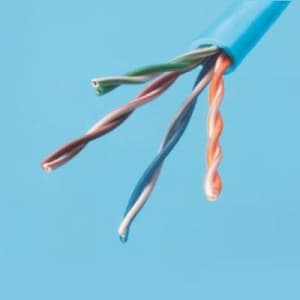 伸興電線 LAN用メタルケーブル Cat5e 0.5mm 4対 300m巻 薄青 SKLAN-CAT5E 0.5×4P×300mウスアオ