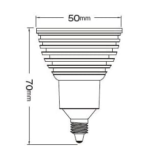 STE 【生産完了品】デコライトLED電球 E11口金 電球色(2700K) ビーム角:中角 デコライトLED電球 E11口金 電球色(2700K) ビーム角:中角 (ケース特価 12個セット) JS1107CB_set 画像2