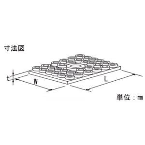 因幡電工 【限定特価】防振パット 振動伝達防止用緩衝材 防振パット 振動伝達防止用緩衝材 GPS-100-100 画像2