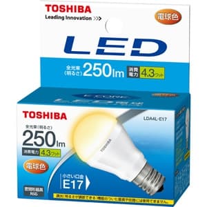 東芝 【生産完了品】【ケース販売特価 10個セット】LED電球 E-CORE[イー・コア] ミニクリプトン形 25W相当 全光束250lm 電球色 E17口金 LDA4L-E17_set