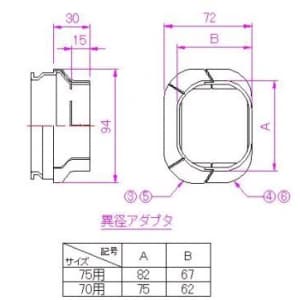 関東器材 【ケース販売特価 10個セット】配管化粧カバー T型継手(チーズ) 異径アダプタ別売 ブラック ◇◆ケース販売特価 10個セット◆◇配管化粧カバー T型継手(チーズ) 異径アダプタ別売 ブラック KT-90-B_set 画像3