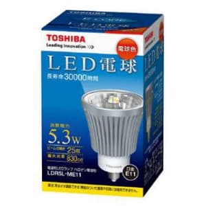 東芝 【生産完了品】【ケース販売特価 10個セット】LED電球 ハロゲン電球形 60W形相当 電球色:Ra80 口金E11 LDR5L-ME11_set