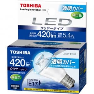 東芝 【生産完了品】【ケース販売特価 10個セット】LED電球 E-CORE[イー・コア] ミニクリプトン形 クリヤータイプ 25W相当 全光束420lm 昼白色 E17口金 LDA5N-E17/C_set