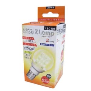 前田硝子 【生産完了品】LED電球 《easyZ Lamp》 ミニクリプトン形 全面発光タイプ 透明カバータイプ 25W形相当 電球色相当 全光束300lm E17口金 LDA5L-H-E17-C