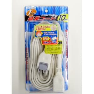 ヤザワ 【生産完了品】【アウトレット品】延長コード 白 1個口 10m SN1510W_outlet