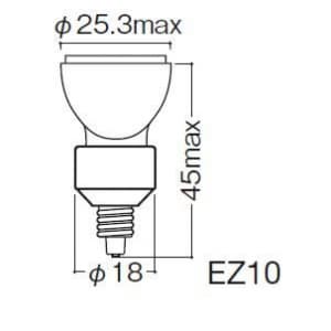 岩崎電気 アイ ダイクロクールハロゲン コンパクトサイズ φ25 12V 35W 狭角 EZ10口金 JR12V35WUV/SK2EZ