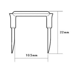 ジェフコム 【生産完了品】木工用絶縁ステップル 200個入 《適用電線:VVF1.6×2C、VVF2.0×2C》 木工用絶縁ステップル 200個入 《適用電線:VVF1.6×2C、VVF2.0×2C》 ZST-5P 画像2