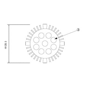 テスライティング 【生産完了品】LEDランプ 《MARK1type Cree》 PAR38 ビーム角15度 光束868lm 色温度3000K E26口金 LEDランプ PAR38 ビーム角15度 光束868lm 色温度3000K E26口金 BLT3826N25-CWW92HRL 画像2