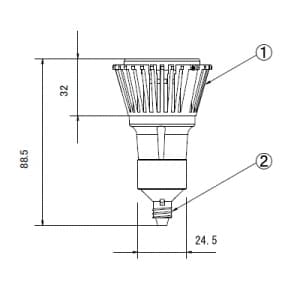 テスライティング 【生産完了品】LEDランプ 《MARK1type Cree》 MR16 ビーム角12度 光束182lm 色温度3000K E11口金 LEDランプ MR16 ビーム角12度 光束182lm 色温度3000K E11口金 BLT1611SS-CWW31H 画像3